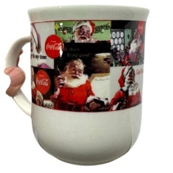 Vtg Coca-Cola Sakura Mug Set Of 3 Cups Santa Christmas Holiday Collectible 1990s - Picture 6 of 13